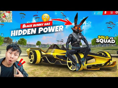 Black Bunny Super Hidden Power Reveal in Solo Vs Squad 😎 Tonde Gamer - Free Fire Max
