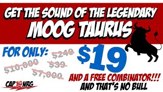 The Sound of the Moog Taurus in a VST (and Reason 12 Combinator)