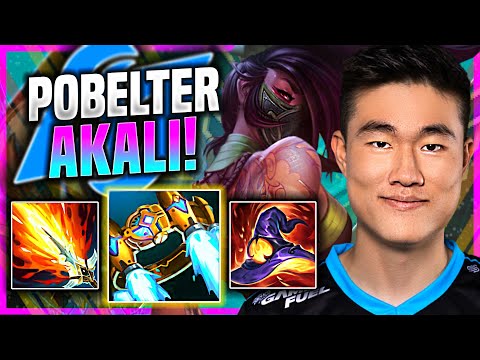 WHEN POBELTER PICKS AKALI! - CLG Pobelter Plays Akali MID vs Qiyana! | Challenger TV