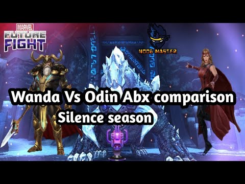 Scarlett Witch Vs Odin Abx Comparison | Silence Season | Noobmaster | Marvel Future Fight