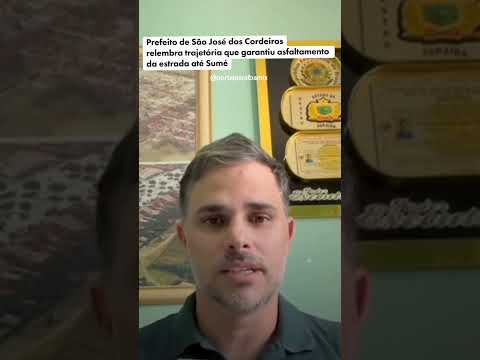 Prefeito de São José dos Cordeiros relembra trajetória que garantiu asfaltamento da estrada até Sumé