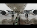 Airbus A320 Push Back In Rainy Weather