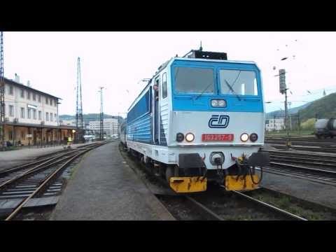 Odjezd vlaku Os 6802 (ČD 163.257) - Ústí nad Labem západ, 1. 5. 2013