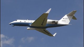 4K | Old GIII (C-20A) - US/NASA Loud and close call take off at EDMO-Oberpfaffenhofen | 07.2024