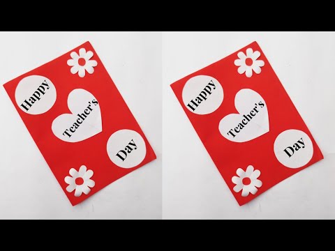 DIY Happy Teacher's Day Special Card 2025 | Handmade Teacher Day Card 