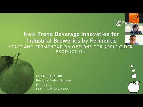 Webinar da Fermentis Academy: Opções de levedura e fermentação para produção de cidra de maçã