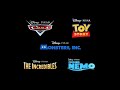 Cars Toy Story Monsters Inc The Incredibles Finding Nemo