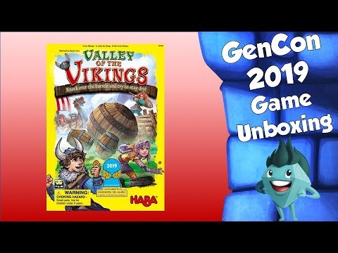 GenCon 2019 Unboxing - Valley of the Vikings