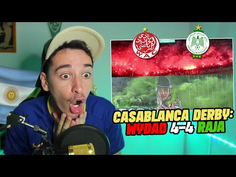 😱 ARGENTINIAN REACTS TO SPECTACULAR CASABLANCA DERBY | WYDAD X RAJA (4-4) 🇲🇦 | TRANSLATED