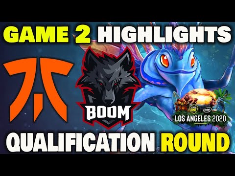 Fnatic vs Boom Esports Game 2 Highlights ESL ONE Los Angeles 2020 Qualification Round