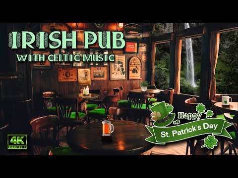☘️ ST. PATRICK'S DAY PUB ☘️ Gaita de foles Música celta irlandesa com som ambiente de bar Café Saint Patricks