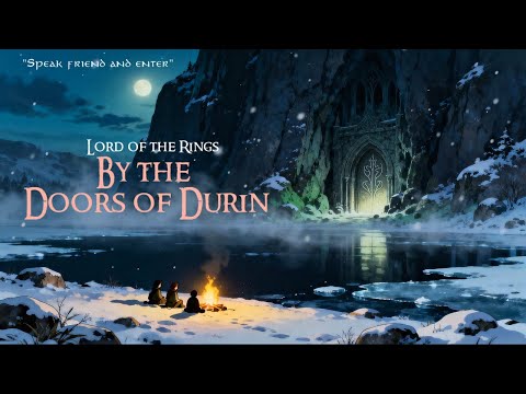 LOTR Ambience for Study & Focus | Dark Fantasy Atmosphere, Wind & Campfire Sounds