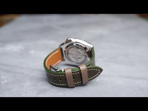 Making a handmade leather watch strap