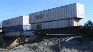 preview picture of video 'UP 7762 West Crosses Highway 89 at Blairsden, California'