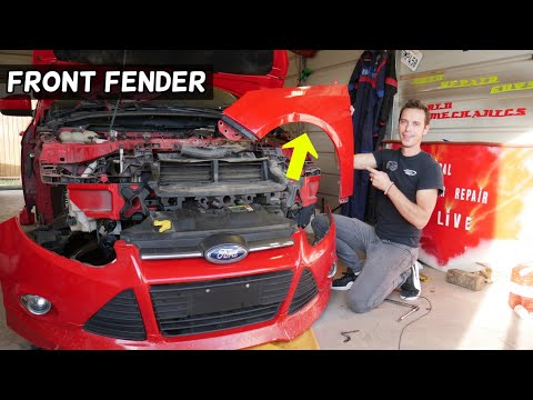 FORD FOCUS MK3 FRONT FENDER REMOVAL REPLACEMENT