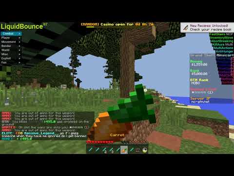 hacking on a server with no anticheat