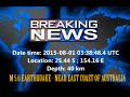 M 5.6 EARTHQUAKE - NEAR EAST COAST OF ...