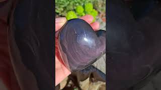 Obsidián duhový srdce velké 420g
