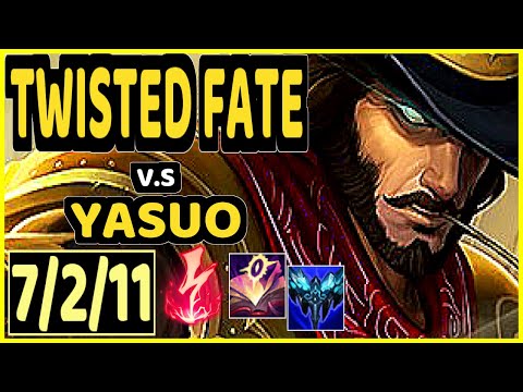 TWISTED FATE vs YASUO - 7/2/11 KDA MID CHALLENGER GAMEPLAY - EUW