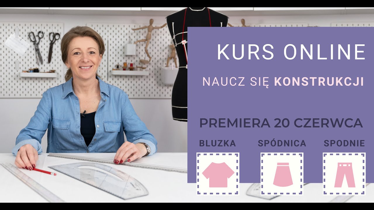 Kurs Konstrukcji online - konstrukcja odzieży damskiej (ZWIASTUN)