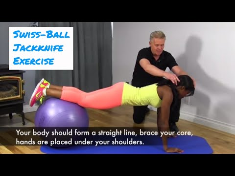 Swiss-Ball Jackknife - Great Core Exercise