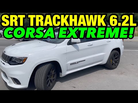 2021 Jeep SRT Trackhawk 6.2L SUPERCHARGED HEMI V8 Dual Exhaust w/ CORSA EXTREME CAT-BACK!