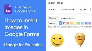 How to Insert Images in Google Forms (First Day of Google Forms)