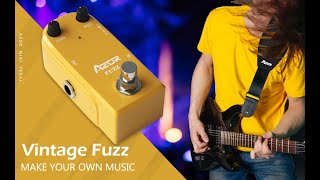 Video thumbnail for AZOR AP310 Vintage Fuzz Mini Guitar Effect PedaL True bypass by Guitar Pedal AZOR