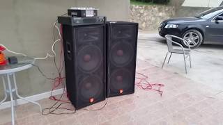 Video thumbnail for JBL JRX 125  2x1000W / Behringer EP 4000 by AleX Nis