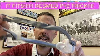 Adjustable 2021 ResMed P10 Nasal Pillows Headgear Trick with the N30 Headgear Tip CPAP Advice