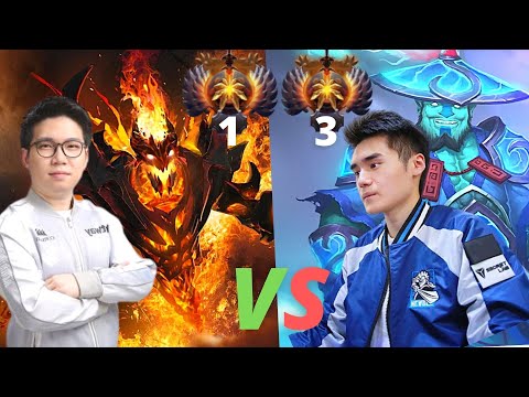 Emo Vs SCCC -- Shadow Fiend Vs Storm Spirit Mid lane Match  Top 1v3 Rank China DOTA