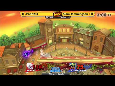 PSTS6 - Ponitoss (Mewtwo) vs Slam Jammington (Falcon) - Sm4sh Singles