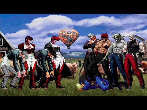 [KOF Mugen] Orochi Iori Yagami Team vs Rugal Bernstein Team
