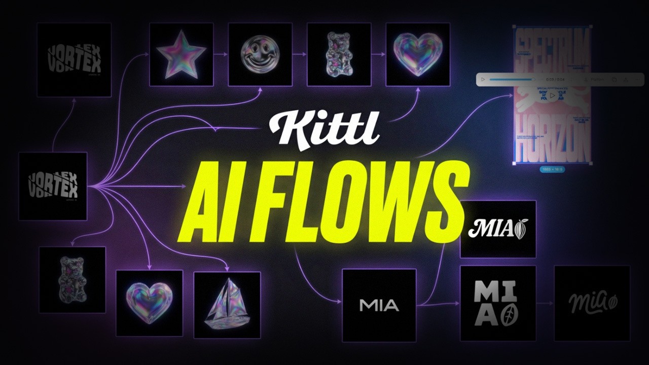 How To Design, Create Mockups, and Animate Video With Kittl Flows | New Tutorial video thumbnail