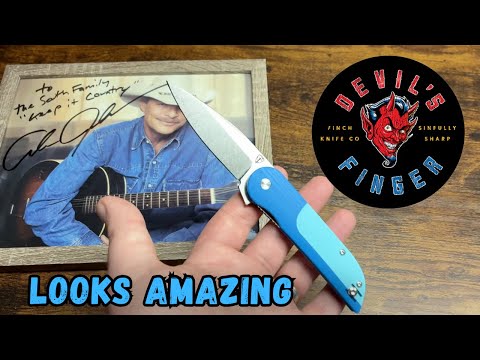 Finch Knife Co. Devil’s Finger EDC – Sleek Design & Blue Echo Finish