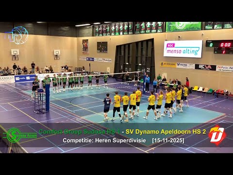 Volleybal Heren Superdivisie: Comfort Groep Sudosa H1 - SV Dynamo Apeldoorn H2 [15-11-2025]