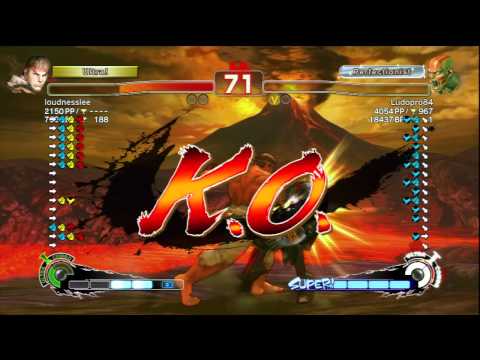 loudnesslee (Ryu) Vs Ludopro84 (Dhalsim) SSF4 AE Ranked Matches - PSN
