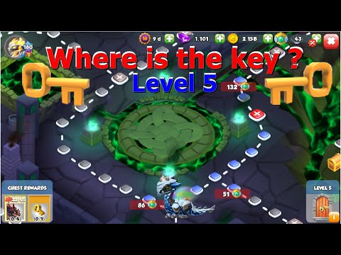 Where is the key in level 5 ?- Dragon Mania legends | Divine Party Foul Castle Event | DML