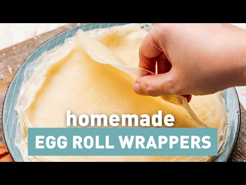 Homemade Egg Roll Wrappers (Just 3 Ingredients!)
