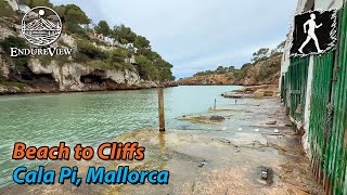 Virtual Hike : Beach to Cliffs in Cala Pi, Mallorca