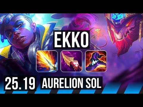 EKKO vs AURELION SOL (MID) | 20/0/5, Legendary, 49k DMG | EUW Master | 25.19