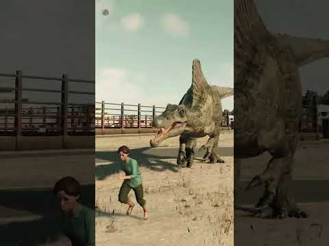Spinosaurus escapes and eats humans NEW DLC Jurassic World Evolution 2 : Dominion Malta Expansion