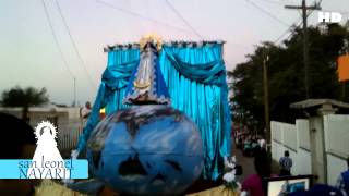 preview picture of video 'peregrinación 8 de diciembre fiestas san leonel nayarit 2013'