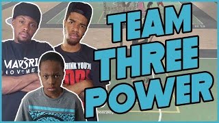 THE POWER OF TEAM THREE'S!! - NBA 2K16 MyPark Gameplay ft. Trent