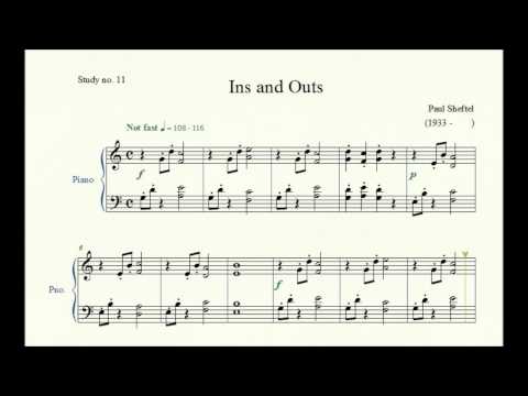 Study no. 11: Ins and Outs - Paul Sheftel - Piano Studies/Etudes 1