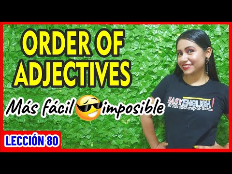Identifica fácilmente el ORDEN DE LOS ADJETIVOS en Inglés 🤔INGLÉS CHÉVERE 80 😎