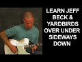 Guitar song lesson learn Over Under Sideways Down by The Yardbirds with Jeff Beck