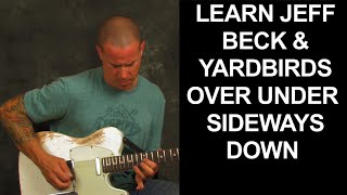 Guitar song lesson learn Over Under Sideways Down by The Yardbirds with Jeff Beck