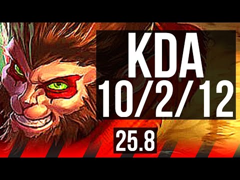 WUKONG vs GANGPLANK (TOP) | 10/2/12, Godlike | KR Diamond | 25.8