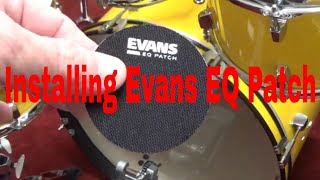 Video thumbnail for How to Install a Evans EQ Patch on a Bass Drum by Capps Times